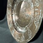 Ottoman Turkish Middle Eastern Antique Hand Hammered Etched Tinned Copper Plate