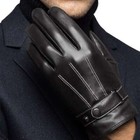 Pu Leather Gloves Motorcycle Men Full Finger Touch Screen Driving Winter Warm Us