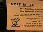 1954 Republican National Committee Fundraising Card    more In 54    Party Supporter
