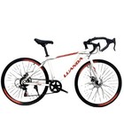 700c Bicycle High Carbon Steel With Dual Disc Brake Variable Speed Road Bike