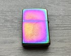 Vintage 2015 Rainbow Iridescent Metallic Spectrum Zippo Lighter  New