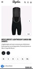 New Rapha Men s Brevet Lightweight Cargo Bib Shorts Xl