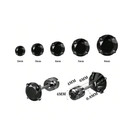 2pcs Women Men Hypoallergenic Stainless Steel Round Cz Stud Earrings Screw Back