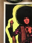 Vintage Original 1970s Militant Miss Flocked Blacklight Pinup Poster Psychedelic