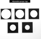 40pcs Adjustable 2x2 Coin Holder Snap Capsule 40mm Silver Dollar Collection Case