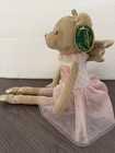 Bearington Collection Tooth Fairy Princess Bear Sparkles 14in Front Pocket Pink