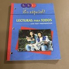 Lot Of 7 Learn To Speak Spanish  2 Text Books  2 Work Books  One Cd  One Cd-rom