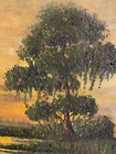 Exceptional Mary Ann Carroll Florida Highwaymen Oil On Canvas Painting