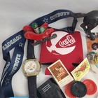 Junk Drawer Lot Trinkets Vintage Toys Collectible Jewelry Stamps Watches Patches
