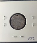 1875  love Token  Seated Liberty Dime  Fish Engraved  1800 s Vintage Art 