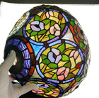 Stained Glass Lamp Shade Floral Tiffany Style Torchier For Floor Lamp   Up Light