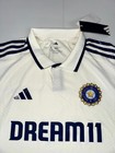 Adidas India Cricket Test Match Jersey Mens White Slim Fit Kf2527 Pick Size