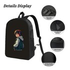 Stylish Black Laptop  College  High School - Features Cool Illustration