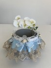 Dog Cat Fancy Lace Collar With Ties Pet Fashion Accessory