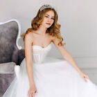 Aw Bridal Wedding Princess Tiaras Crystal Rhinestone Queen Crown Birthday Prom