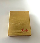 Vintage Revlon Slip In Lipstick And Case Hot Coral Original Gold Tone Box Unused