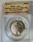 2019-pds American Innovation De 3 Coin Set Anacs Safership
