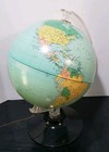 Vintage Rand Mcnally Illuminated Lighted World Globe
