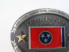 Tennessee Belt Buckle Csa 1860-1865 Enameled Metal Belt Buckle With Flag New