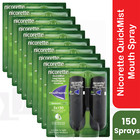 10x Nicorette Quickmist Duo  2 X 150 Sprays Free Shipping