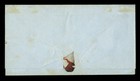 Argentina 1858 Confederation 5c Red Scott 1 Used Xf On Cover Rosario To Goya
