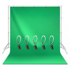 Photo video Bundle     2x 6x9 Green Screens   2x Boom Stands