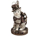 Veronese Steampunk Chaotic Neutral Cat Figurine     6 7 8  Resin