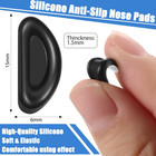 24 Pairs Adhesive Eye Glasses Nose Pads  D Shape Stick On Anti-slip Soft Silicon