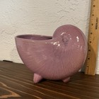 Frankoma Chambered Nautilus Planter Red Bud Glaze Ada Clay Mold   53