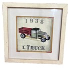 On-the-go Kid Combo     Vintage Wall Art 1936 Motorbike And 1938 L   truck Framed