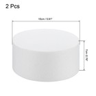Round Foam Cake Dummy 6 Inch X 2 8 Inch Circle Dummy Cake Set For Wedding 2 Pack