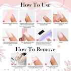 Semi Cured Shinny Glitter Gel Nails Stickers Uv Lamp Diy Nails Wraps Decals