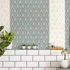 Reusable Plastic Wall Stencil Template   23 2x37 4    Seamless   Art Deco Palm  3