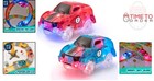 Glow In The Dark Race Cars Lights Up Track Kids Boys Girls 2 Pack
