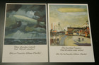 1925 Full Set Of 4 Fund Donor Cards For Constructing Graf Zeppelin C-1910 a
