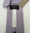 J crew Neck Tie Slub Cotton Solid Lavender Purple Lilac Summer Wedding Slim 3 