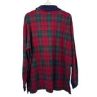 L l Bean Men   s Flannel Cotton Plaid Long Sleeve Shirt Size L