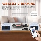 Vinyl Record Player With Speakers - 3 Speeds Usb Bluetooth Portable Turntable