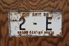 1956 Arizona License Plate Low Digit Number    2 - E