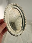 International Silver Co Hand Made Silverwood India Floral Trinket Dish Vintage