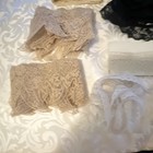 Antique Assorted Lace Trim   Edging Lot  White Beige Black  Floral Embroidered