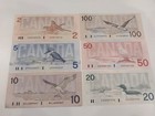 Old Canada 1986 2 5 10 20 50 100 Dollar Set Birds Of Canada Banknotes Read Desc 