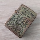 Vintage Zippo Vietnam War 1973-1974 Quang Tri Love   Peace Petrol Lighter