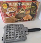 Vintage Nordic Ware Belgian Waffler Waffle Iron Stove Top Camping Outdoor 15000