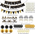 2027 New Year Eve Party Decorations Set Black And Gold Supplies