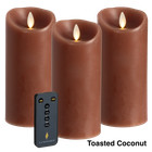 Luminara 3-piece Flameless 6 5  Pillar Candle Set With Remote