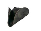 Black Copper Pirate Tricorne Tri-corner Tricorn Costume Hat Leather Like