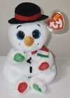 Ty Beanie Bellies Weatherby The Holiday Snowman 6  New Plush Stuffed Animal Toy