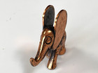 Vintage Copper Elephant With Raised Trunk Mcm Africa Small Good Luck Prosperity