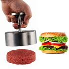 1pc 304 Stainless Steel Hamburger Patty Press Non-stick Burger Maker - New